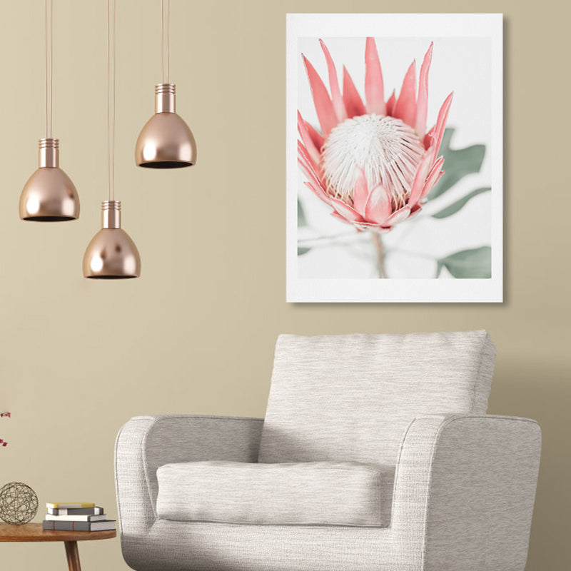 Brehn | Texturierte Blumenleinwand Moderne Wanddekoration in heller Farbe für das Wohnzimmer, mehrere Größen