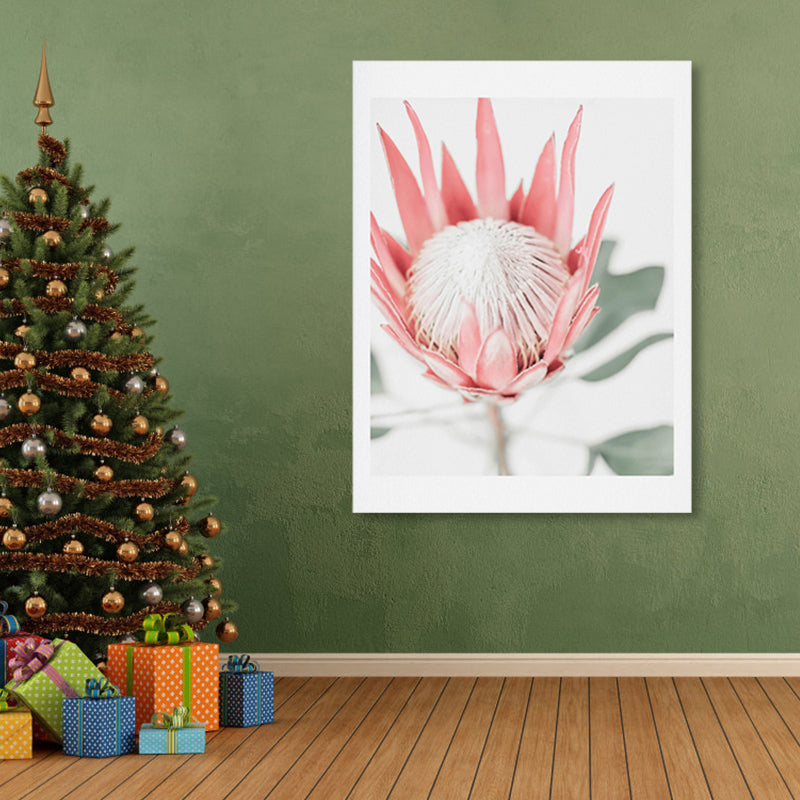 Brehn | Texturierte Blumenleinwand Moderne Wanddekoration in heller Farbe für das Wohnzimmer, mehrere Größen