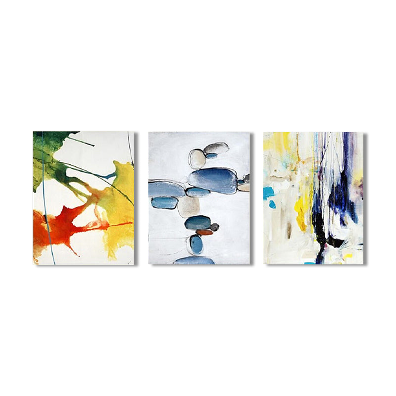 Brehn | Leinwand Mehrteiliges Wanddekor abstrakter Expressionismus Aquarellmalerei, mehrere Größen