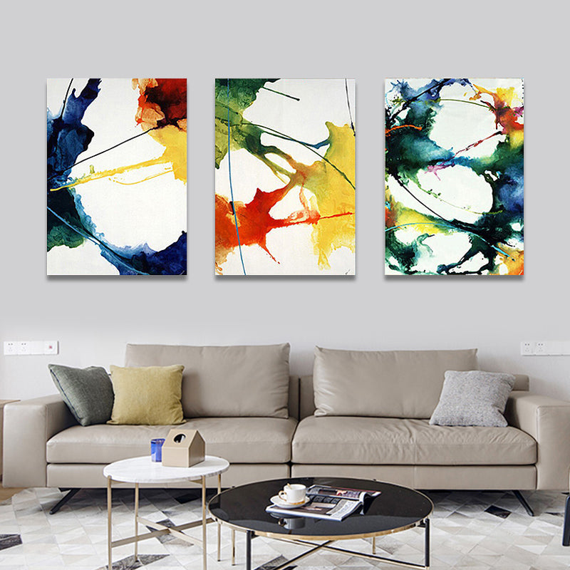 Brehn | Leinwand Mehrteiliges Wanddekor abstrakter Expressionismus Aquarellmalerei, mehrere Größen