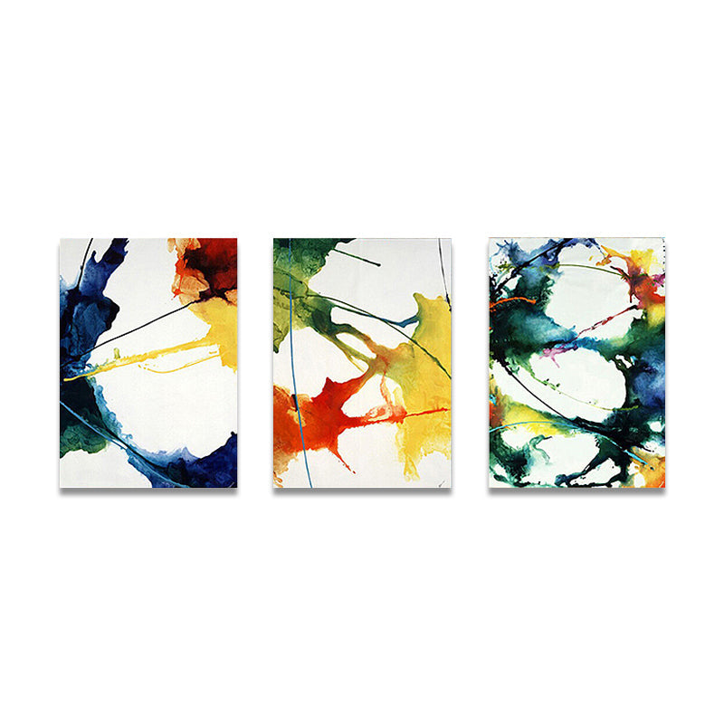 Brehn | Leinwand Mehrteiliges Wanddekor abstrakter Expressionismus Aquarellmalerei, mehrere Größen