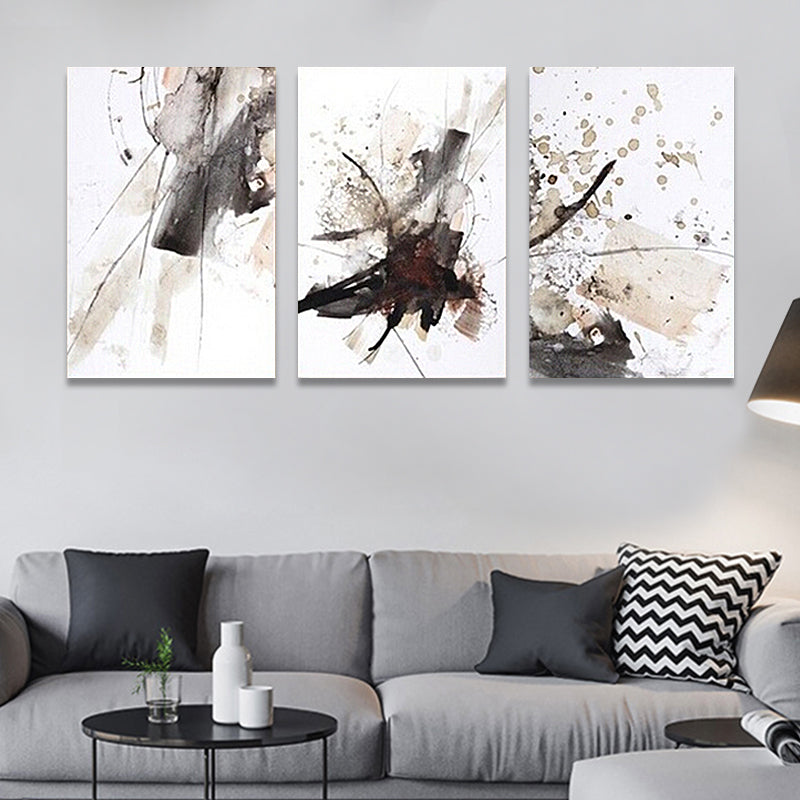 Brehn | Leinwand Mehrteiliges Wanddekor abstrakter Expressionismus Aquarellmalerei, mehrere Größen