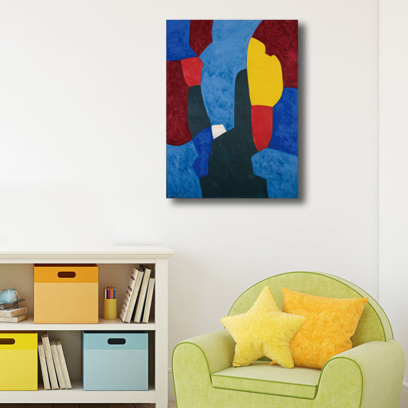 Brehn | Neuartiges abstraktes Muster Leinwand Pop Art texturierte Wanddekoration in Pastellfarben für das Gästezimmer