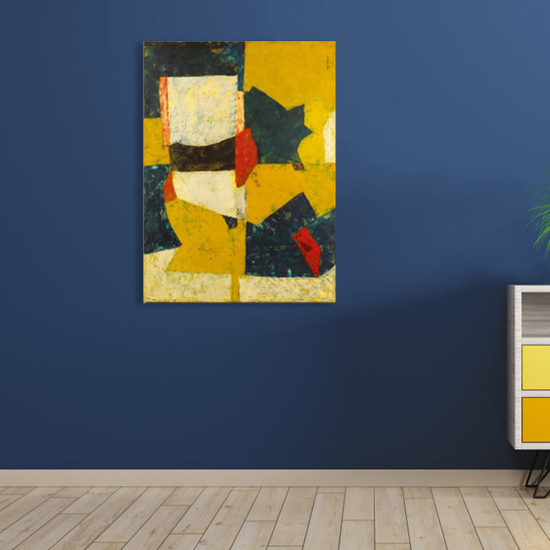 Brehn | Neuartiges abstraktes Muster Leinwand Pop Art texturierte Wanddekoration in Pastellfarben für das Gästezimmer