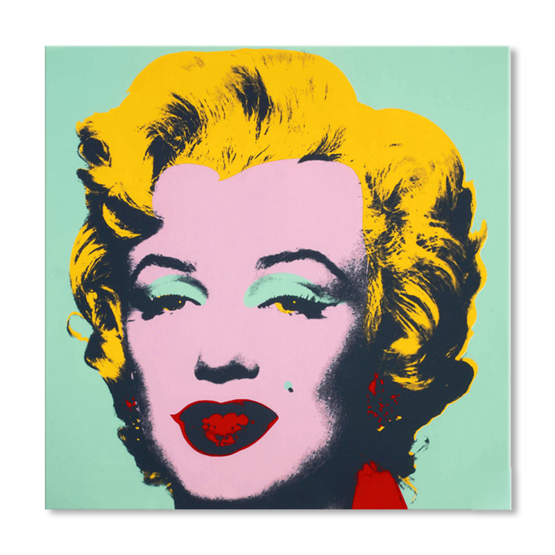 Brehn | Marilyn Monroe Leinwandhaus Innenmalerei Figur Wandkunstdruck in sanften Farben, Texturiert
