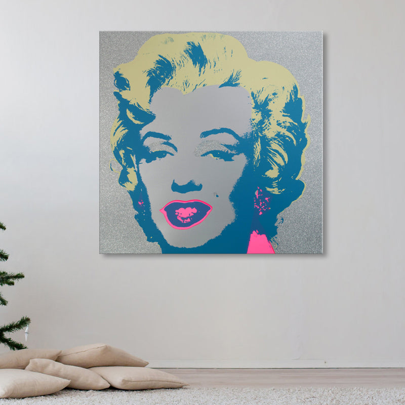 Brehn | Marilyn Monroe Leinwandhaus Innenmalerei Figur Wandkunstdruck in sanften Farben, Texturiert