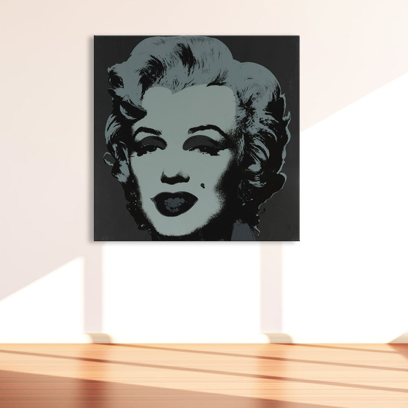 Brehn | Marilyn Monroe Leinwandhaus Innenmalerei Figur Wandkunstdruck in sanften Farben, Texturiert