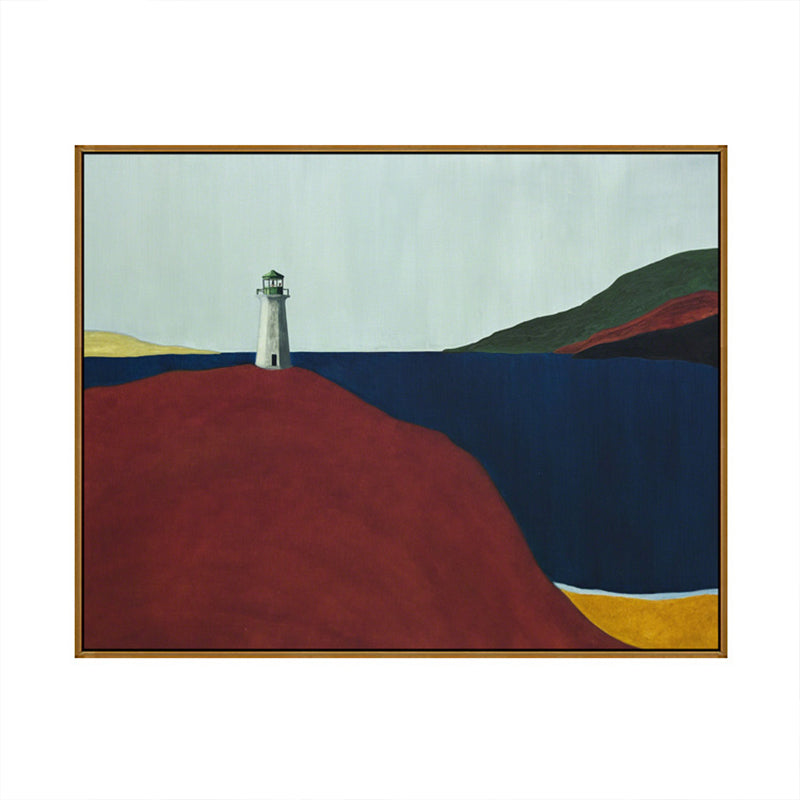 Brehn | Weiche Farbbergansicht Canvas Natürliches Landschaft Pop Art Texturiertes Gemälde für Wohnzimmer