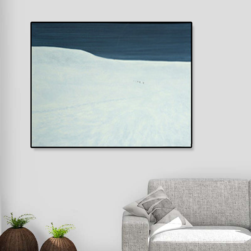 Brehn | Weiche Farbbergansicht Canvas Natürliches Landschaft Pop Art Texturiertes Gemälde für Wohnzimmer
