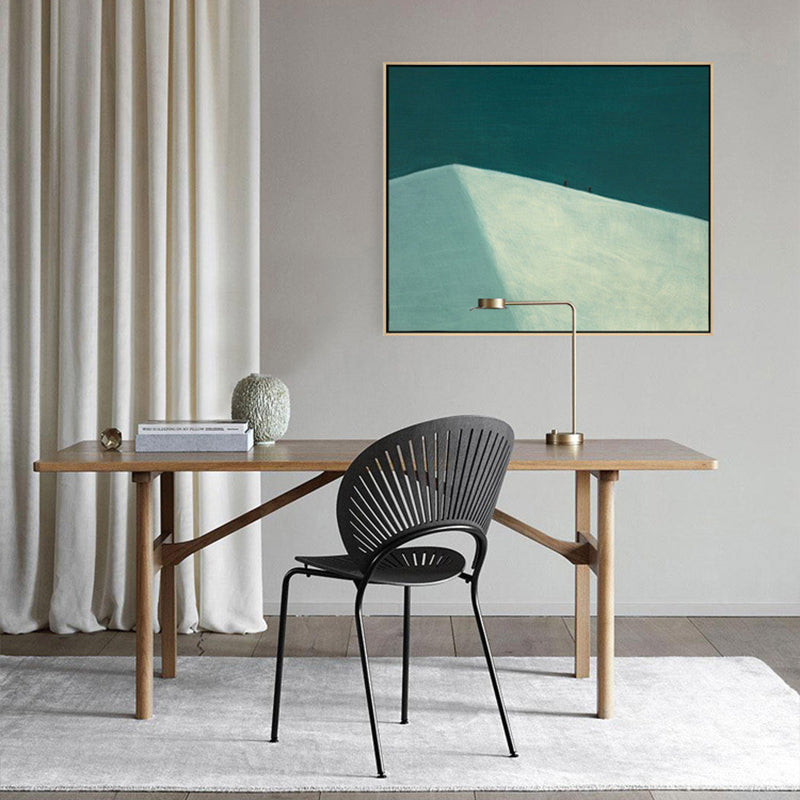 Brehn | Weiche Farbbergansicht Canvas Natürliches Landschaft Pop Art Texturiertes Gemälde für Wohnzimmer