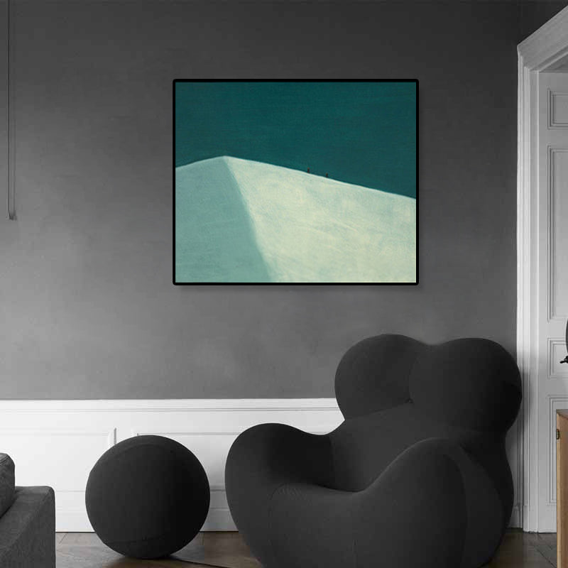 Brehn | Weiche Farbbergansicht Canvas Natürliches Landschaft Pop Art Texturiertes Gemälde für Wohnzimmer