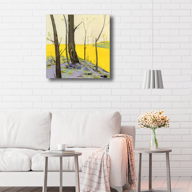 Brehn | Pop Art Farmfield Canvas Weiche Farbe Texturiertes Gemälde für Schlafzimmer, Verschiedene Größen