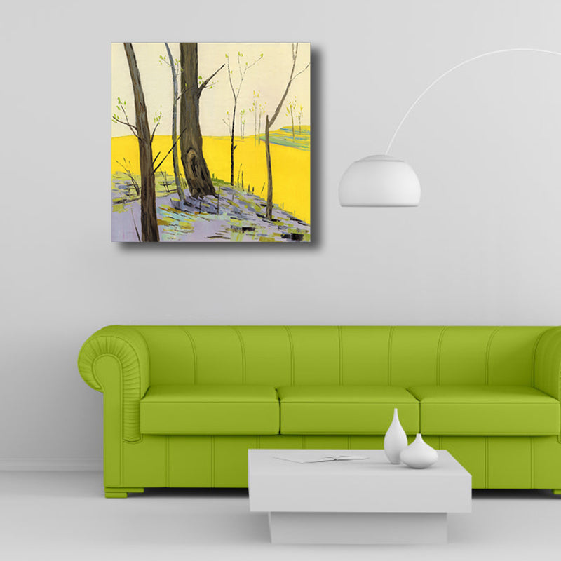 Brehn | Pop Art Farmfield Canvas Weiche Farbe Texturiertes Gemälde für Schlafzimmer, Verschiedene Größen
