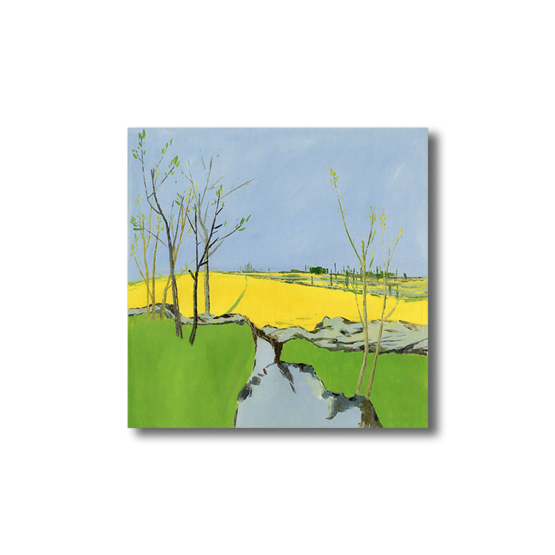 Brehn | Pop Art Farmfield Canvas Weiche Farbe Texturiertes Gemälde für Schlafzimmer, Verschiedene Größen