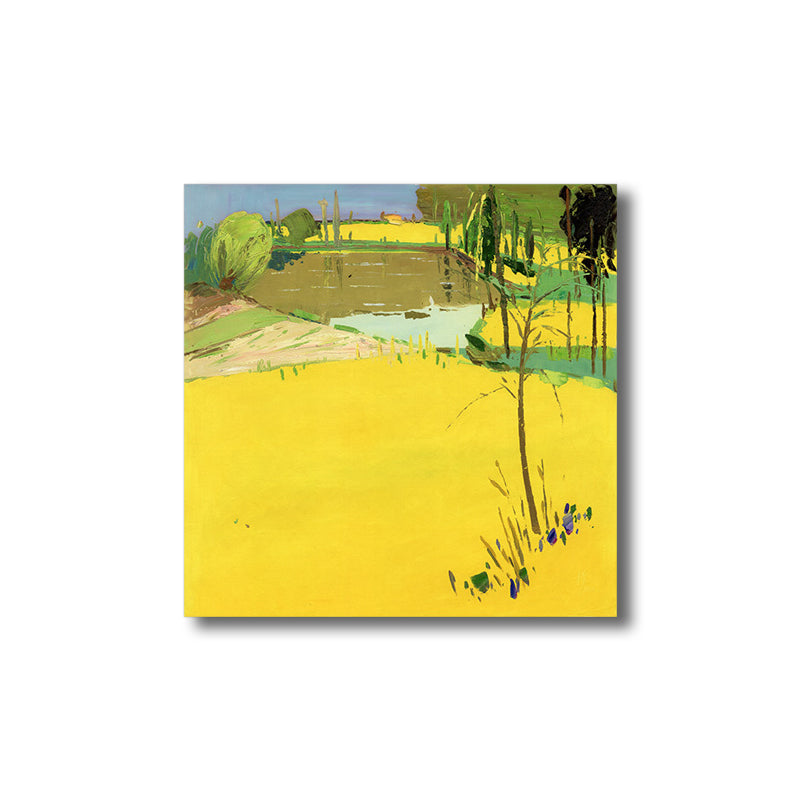 Brehn | Pop Art Farmfield Canvas Weiche Farbe Texturiertes Gemälde für Schlafzimmer, Verschiedene Größen