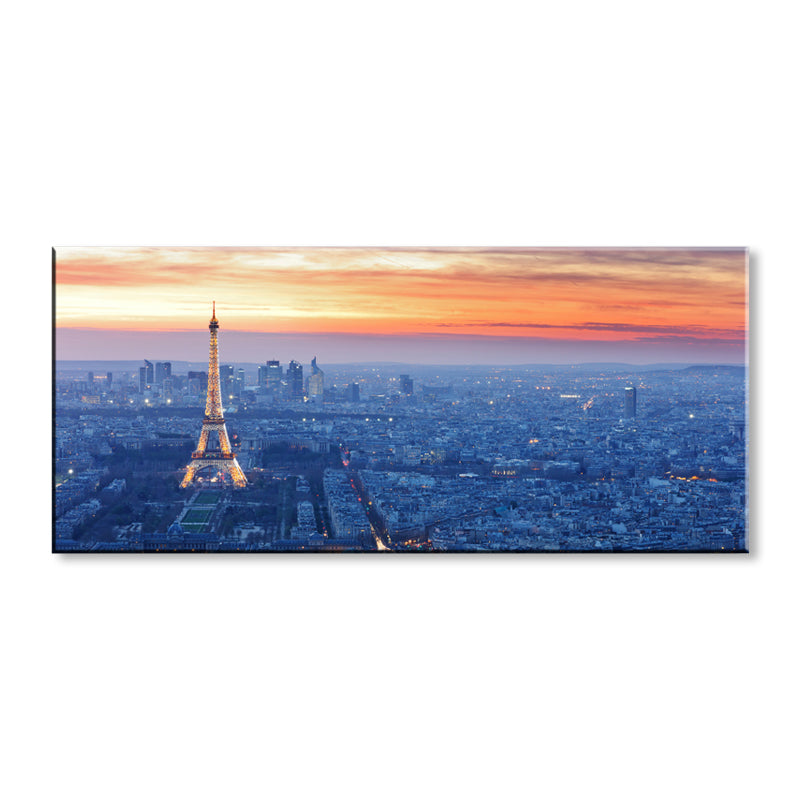 Brehn | Lichtfarbe Wahrzeichen Ansicht Malerei Fotografie Global Inspirierte Texturierte Leinwand für das Wohnzimmer