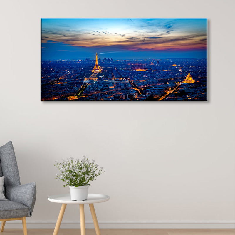 Brehn | Lichtfarbe Wahrzeichen Ansicht Malerei Fotografie Global Inspirierte Texturierte Leinwand für das Wohnzimmer