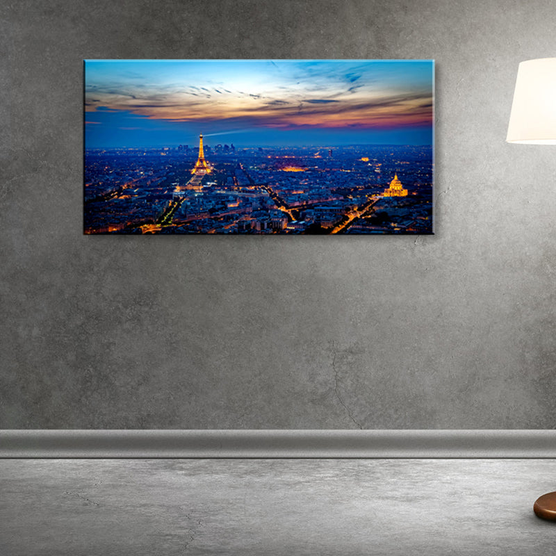 Brehn | Lichtfarbe Wahrzeichen Ansicht Malerei Fotografie Global Inspirierte Texturierte Leinwand für das Wohnzimmer