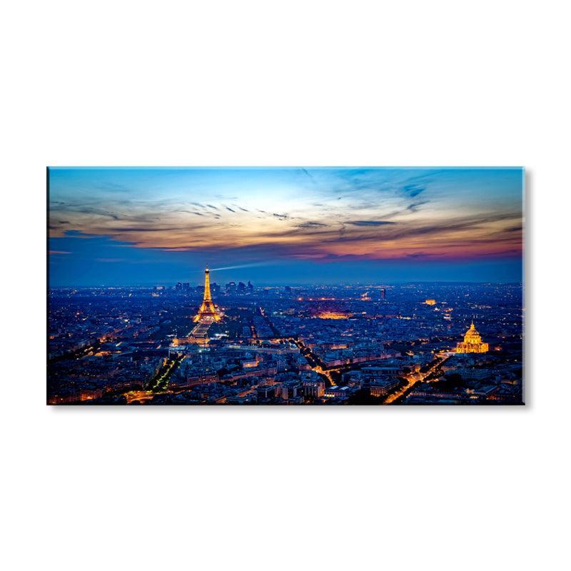 Brehn | Lichtfarbe Wahrzeichen Ansicht Malerei Fotografie Global Inspirierte Texturierte Leinwand für das Wohnzimmer