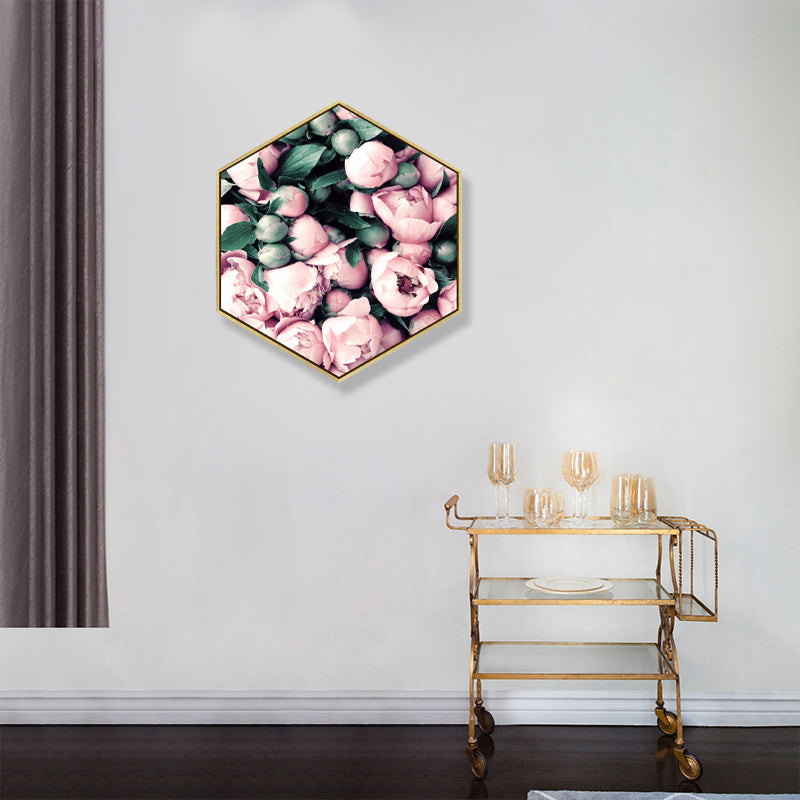 Brehn | Foto Druck Rosenblüte Leinwand Helle Farbe Skandinavische Wanddekoration für das Wohnzimmer