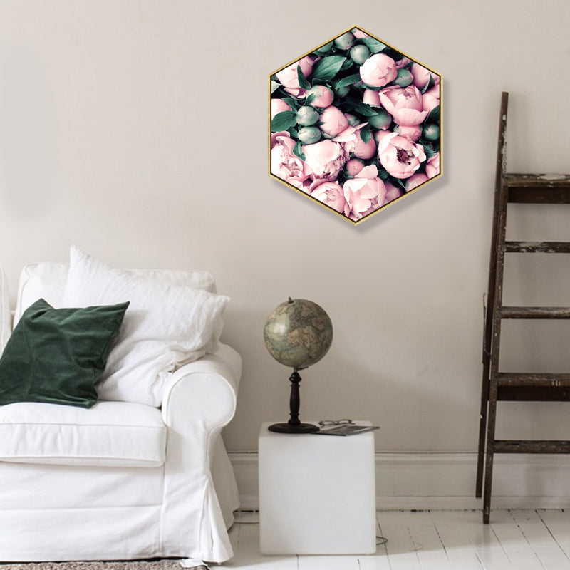 Brehn | Foto Druck Rosenblüte Leinwand Helle Farbe Skandinavische Wanddekoration für das Wohnzimmer