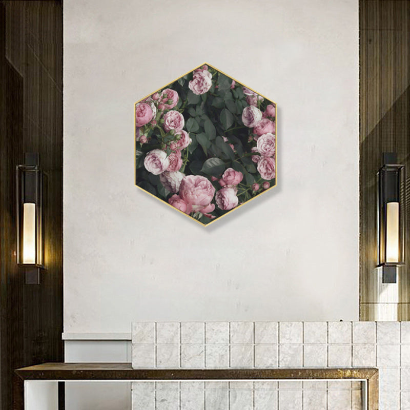 Brehn | Foto Druck Rosenblüte Leinwand Helle Farbe Skandinavische Wanddekoration für das Wohnzimmer