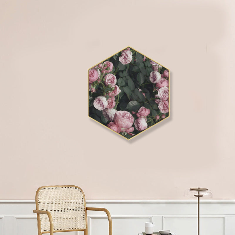 Brehn | Foto Druck Rosenblüte Leinwand Helle Farbe Skandinavische Wanddekoration für das Wohnzimmer