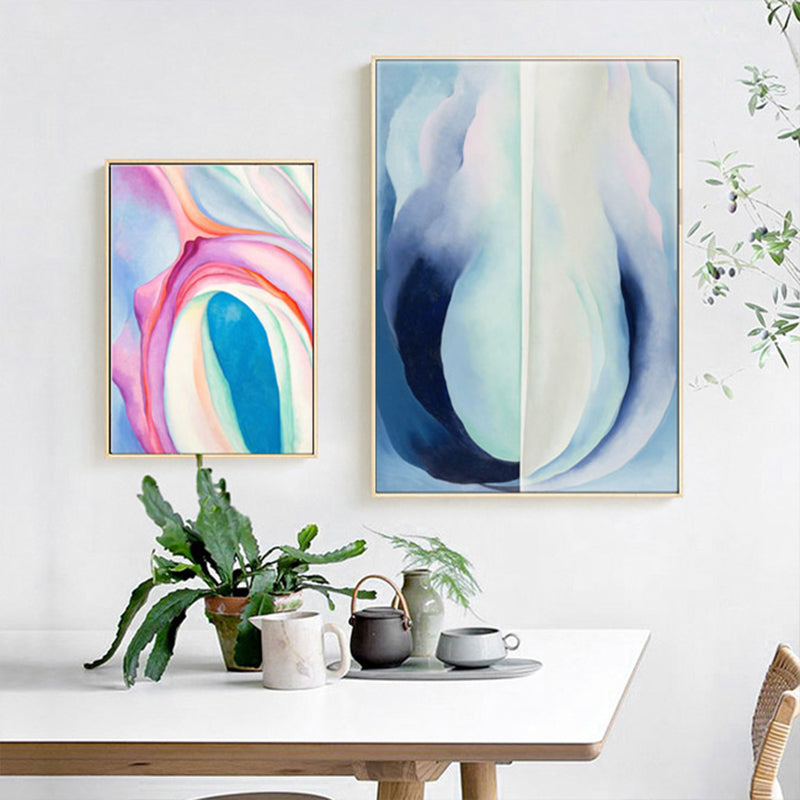 Brehn | Moderne Kunst Leinwanddruck Helle Farben Malerei Ombre Muster Wanddekoration für Galerie