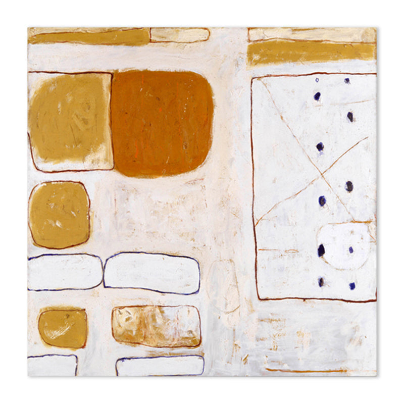 Brehn | Helle Farben Abstract Leinwand Texturiertes Wandkunstdruck für Gästezimmer, Mehrere Größenoptionen
