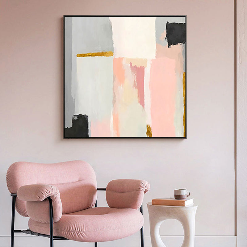 Brehn | Abstrakter Expressionismus Stil Wasserfarben Leinwand Pastellfarbe Jungen Schlafzimmer Wandkunst Dekor