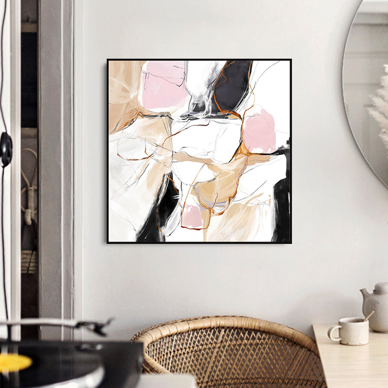 Brehn | Abstrakter Expressionismus Stil Wasserfarben Leinwand Pastellfarbe Jungen Schlafzimmer Wandkunst Dekor