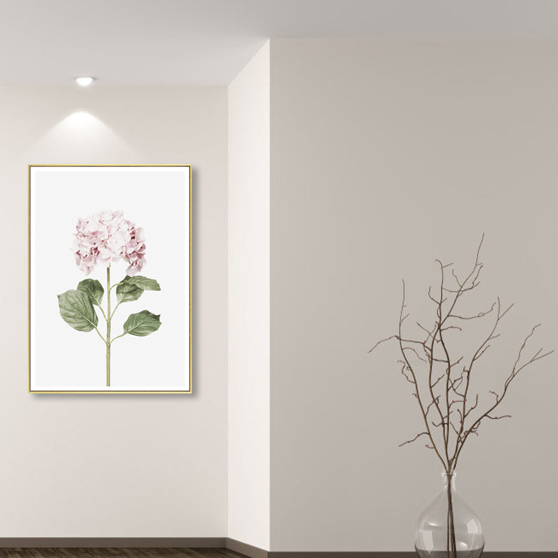 Brehn | Textured Botanische Malerei Leinwanddruck Zeitgenössische Wandkunst für Mädchen Schlafzimmer