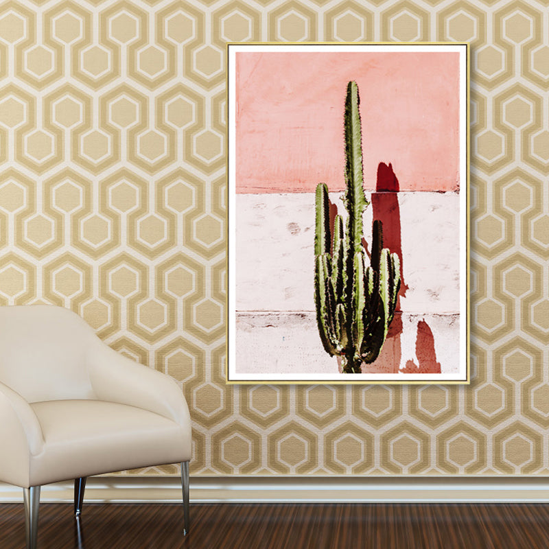 Brehn | Textured Botanische Malerei Leinwanddruck Zeitgenössische Wandkunst für Mädchen Schlafzimmer
