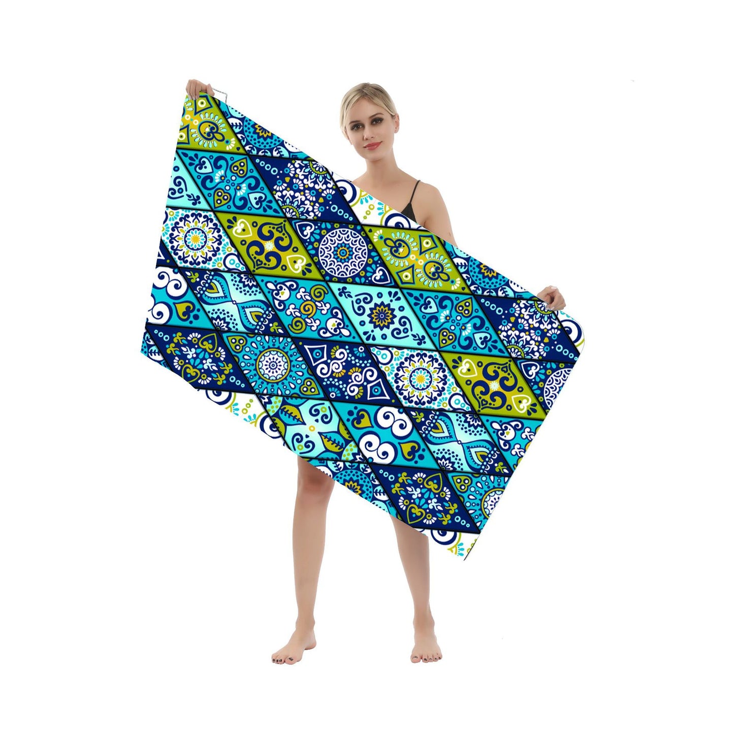 Multifunktionales Strandtuch im kreativen Mandala-Design Brehn