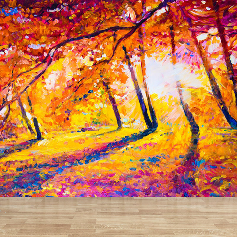 Brehn | Klassische Außen Landschaft Wandtattoo Aufkleber Helle Farbe Fleckenbeständige Wanddekoration für Badezimmer