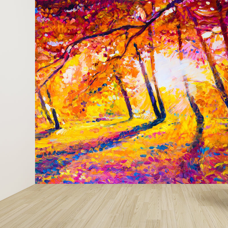 Brehn | Klassische Außen Landschaft Wandtattoo Aufkleber Helle Farbe Fleckenbeständige Wanddekoration für Badezimmer