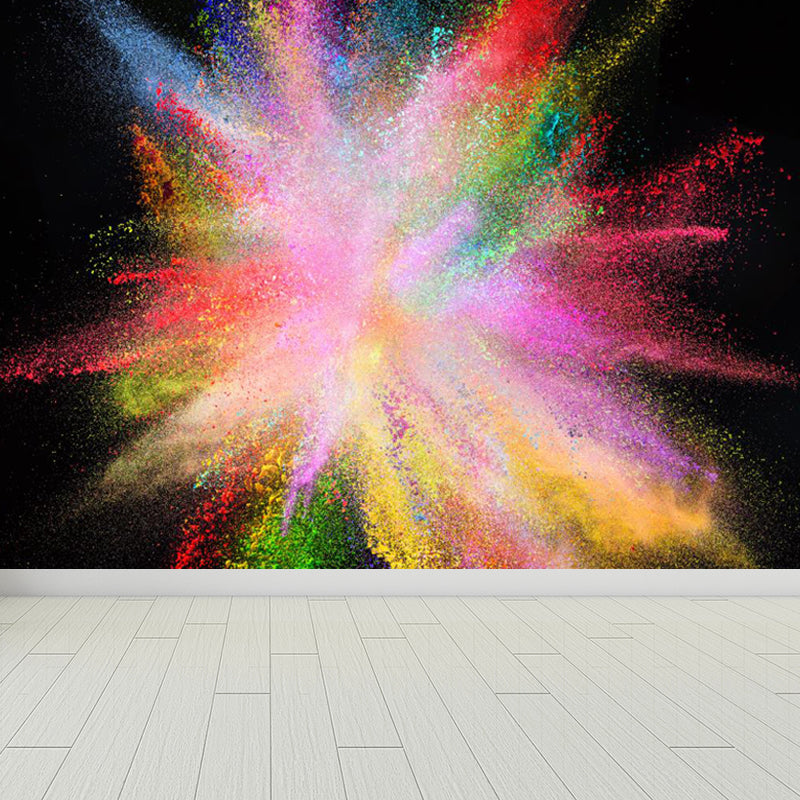 Brehn | Grote Exploderende Regenboog Behang Muurafbeelding Vlekbestendige Moderne Woonkamer Wanddecoratie