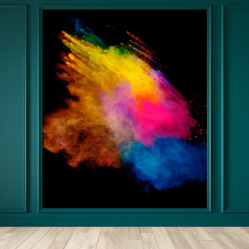 Brehn | Grote Exploderende Regenboog Behang Muurafbeelding Vlekbestendige Moderne Woonkamer Wanddecoratie