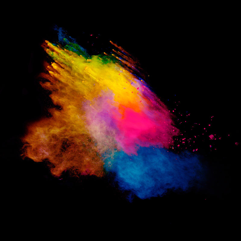 Brehn | Grote Exploderende Regenboog Behang Muurafbeelding Vlekbestendige Moderne Woonkamer Wanddecoratie