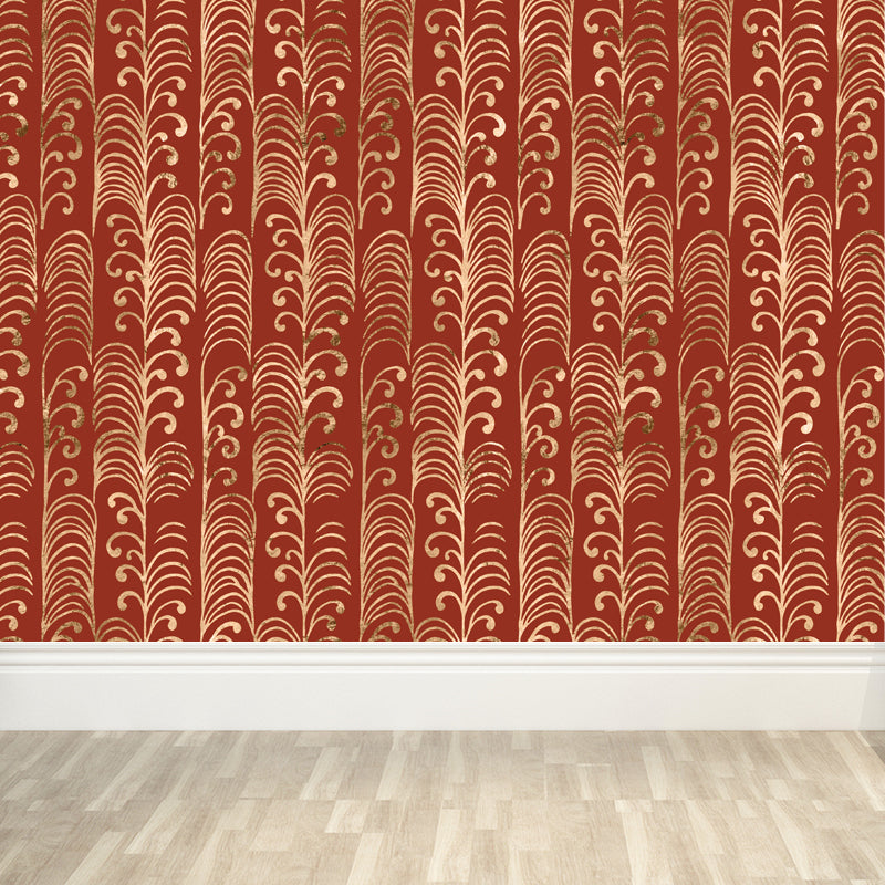 Brehn | Zachte Kleur Moiré Patroon Behang Vlekbestendige Moderne Badkamer Wandbekleding