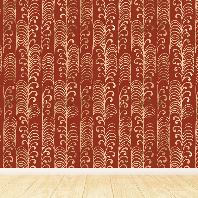 Brehn | Zachte Kleur Moiré Patroon Behang Vlekbestendige Moderne Badkamer Wandbekleding