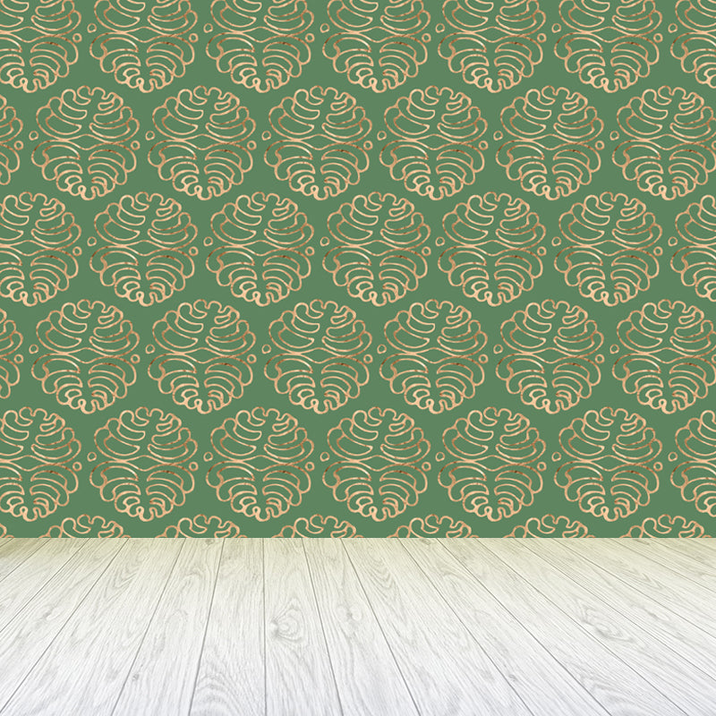Brehn | Zachte Kleur Moiré Patroon Behang Vlekbestendige Moderne Badkamer Wandbekleding