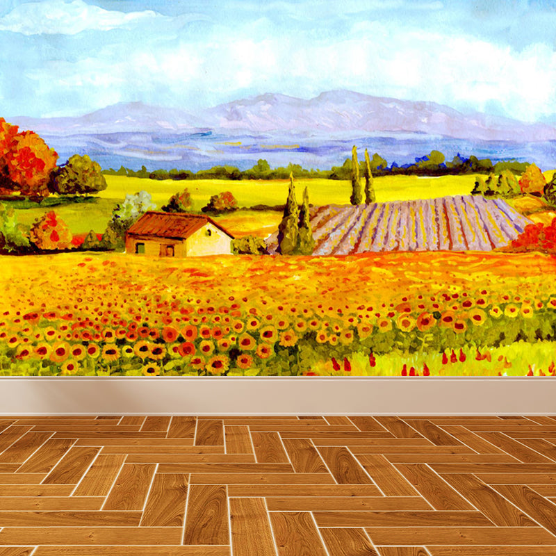Brehn | Natuurlijke landschapsmuurdecoratie Klassieke decoratieve woonkamer wandkunst, aangepaste maat beschikbaar