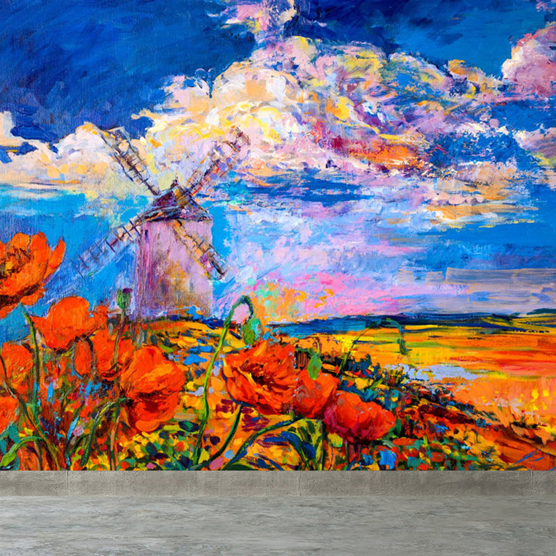 Brehn | Natuurlijke landschapsmuurdecoratie Klassieke decoratieve woonkamer wandkunst, aangepaste maat beschikbaar