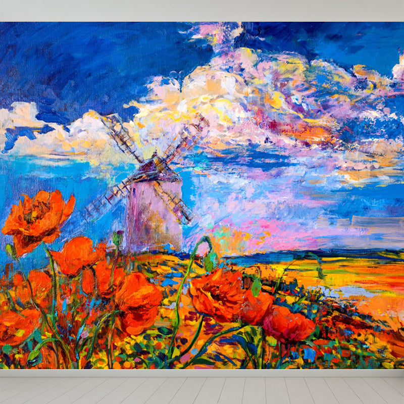 Brehn | Natuurlijke landschapsmuurdecoratie Klassieke decoratieve woonkamer wandkunst, aangepaste maat beschikbaar