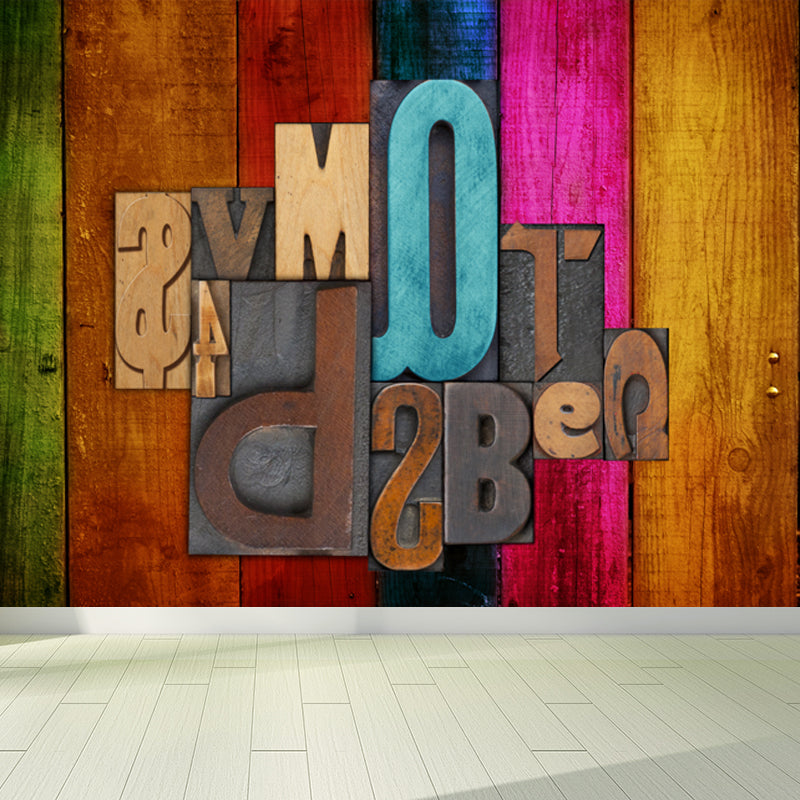 Brehn | Coole Graffiti Muurbehang Jongenskamer Faux Metaal Wandbekleding, Op Maat Gemaakt