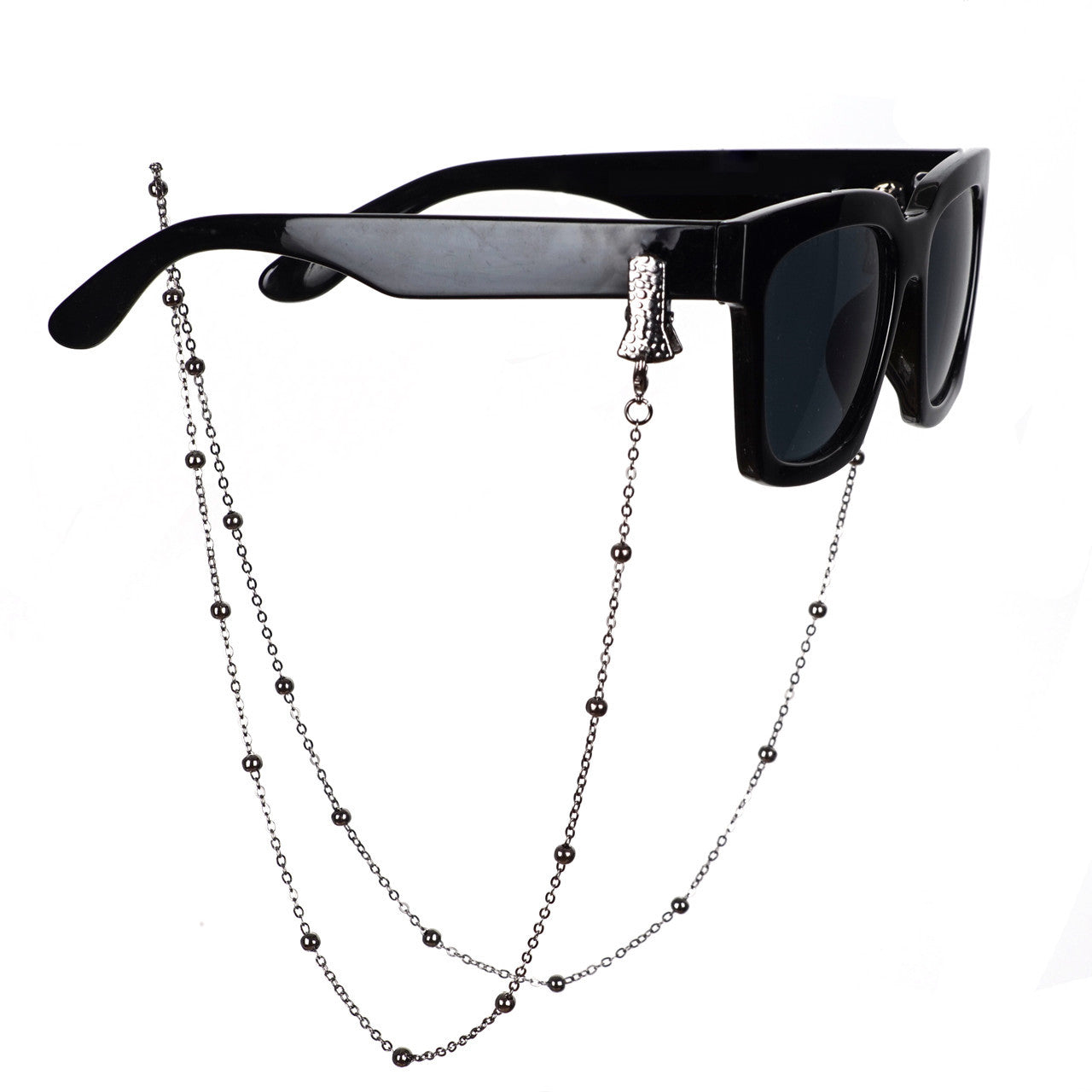 Metallic Krokodil-Clip Brille Kette Brehn