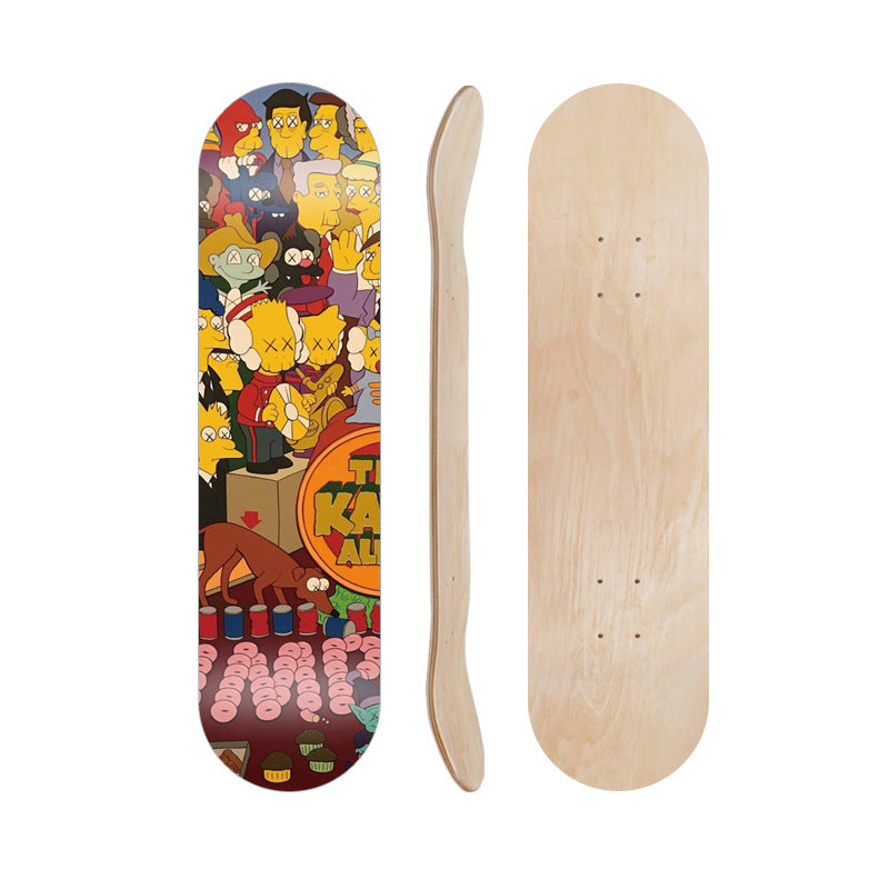 Cartoon-Inspirierte Skate Deck Brehn