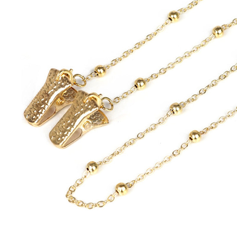 Metallic Krokodil-Clip Brille Kette Brehn