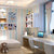 Brehn | 33' x 20.5" stripe wallpaper for kids cloud wall art in soft colors for children, dirt-repellent
